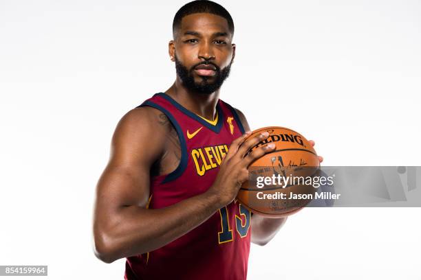 Tristan Thompson of the Cleveland Cavaliers at Cleveland Clinic Courts on September 25, 2017 in Independence, Ohio. NOTE TO USER: User expressly...