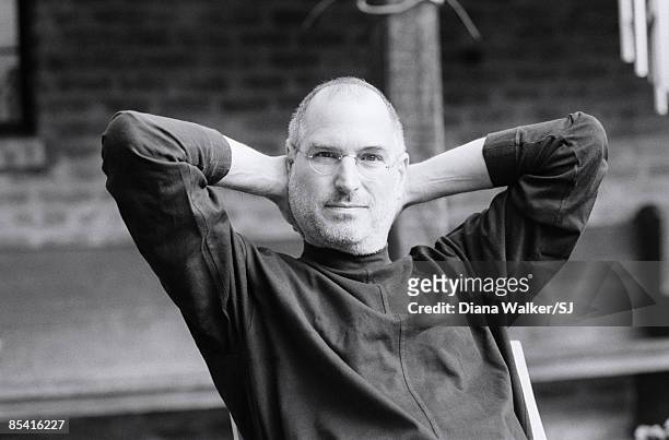 And chairman of Apple, Steve Jobs at his Palo Alto home for Time Magazine December 7, 2004.