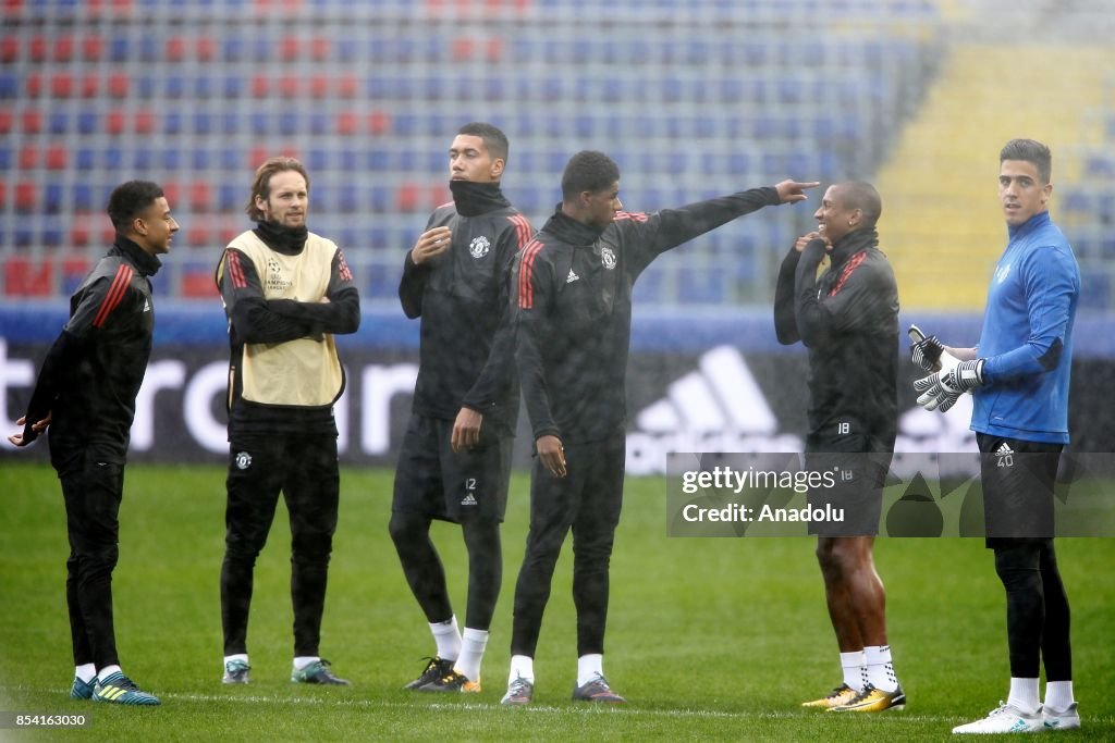 Training session of Manchester United