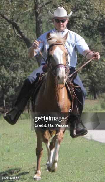 Alabama Republican U.S. Senate candidate Roy Moore on Sassy leaves the Gallant Fire Hall after voting in today's GOP runoff election September 26,...