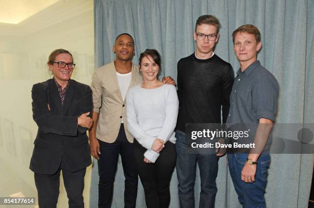 Stephen Woolley, Reggie Yates, Vicky McClure, Will Poulter and Tom Harper attend the BAFTA Breakthrough Brits jury announcement at BAFTA Piccadilly...