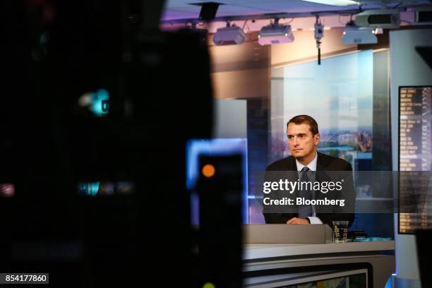 Jim Bianco, president and founder of Bianco Research LLC, listens during a Bloomberg Television interview in New York, U.S., on Tuesday, Sept. 26,...