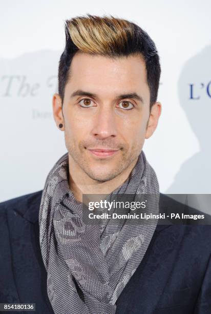 Russell Kane arriving at the Sky Arts South Bank Awards, at the Dorchester hotel, in central London.