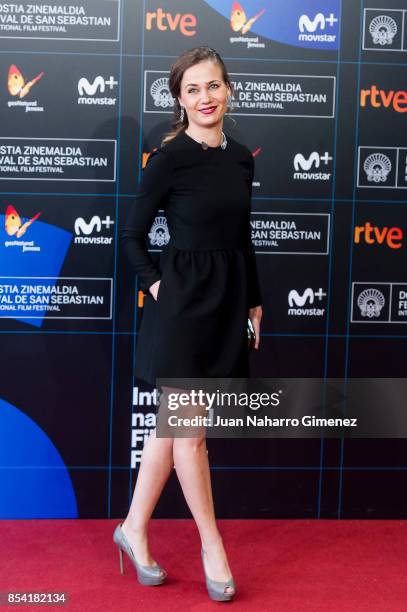 Iulia Lumanare attends 'Pororoca' premiere during 65th San Sebastian Film Festival on September 26, 2017 in San Sebastian, Spain.