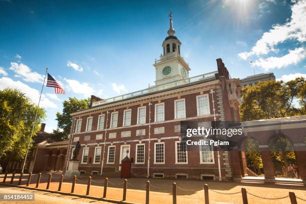 independence hall a filadelfia pennsylvania usa - freedom hall foto e immagini stock