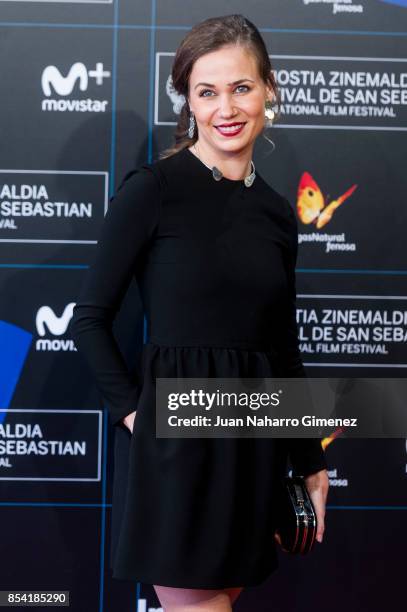 Iulia Lumanare attends 'Pororoca' premiere during 65th San Sebastian Film Festival on September 26, 2017 in San Sebastian, Spain.