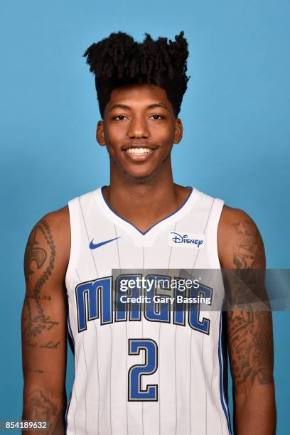 Elfrid Payton of the Orlando Magic poses for a head shot during media day on September 25, 2017 at Amway Center in Orlando, Florida. NOTE TO USER:...