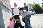 Elementary Age Bullying in Schoolyard