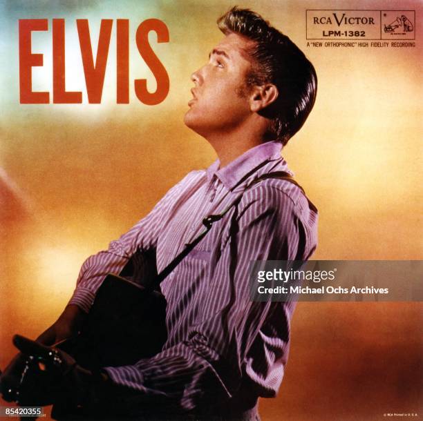 Elvis Presley album cover for "ELVIS" released in 1956 by RCA.