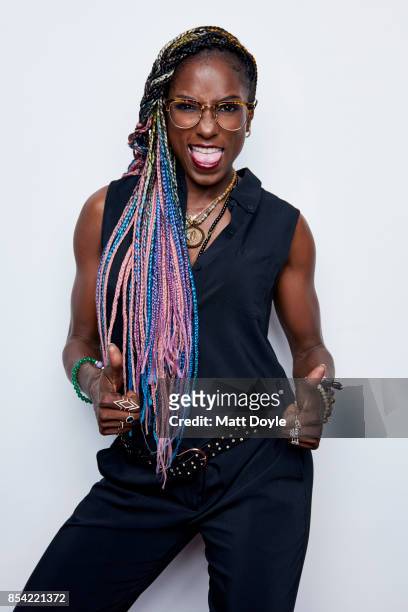 Rutina Wesley poses for a portraits at the Tribeca TV festival at Cinepolis Chelsea on September 24, 2017.