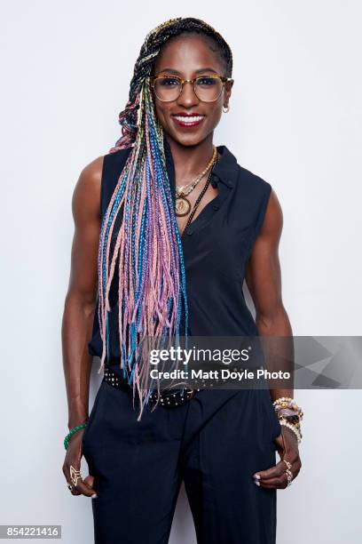 Rutina Wesley poses for a portraits at the Tribeca TV festival at Cinepolis Chelsea on September 24, 2017.