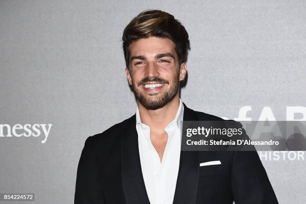 Mariano Di Vaio walks the red carpet of amfAR Gala Milano on September 21, 2017 in Milan, Italy.