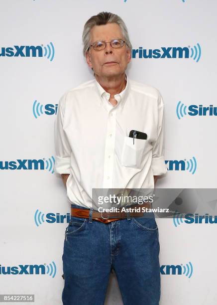 Author Stephen King visits the SiriusXM Studios on September 26, 2017 in New York City.