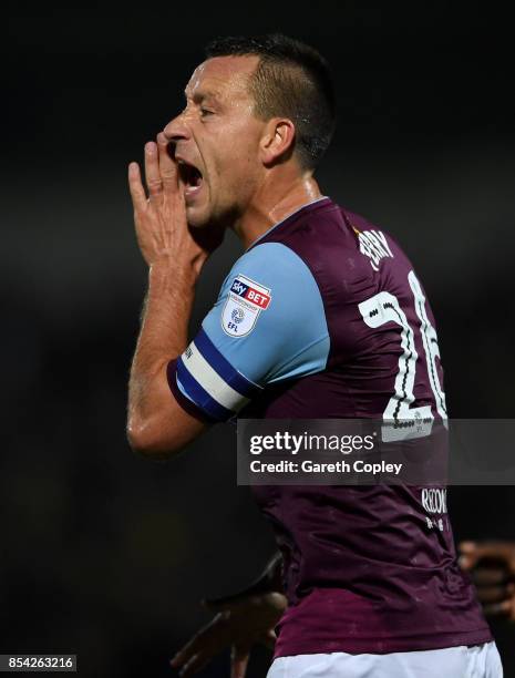 Aston Villa captain John Terry during the Sky Bet Championship match between Burton Albion and Aston Villa at Pirelli Stadium on September 26, 2017...