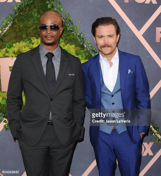 Actors Damon Wayans and Clayne Crawford attend the FOX Fall Party at Catch LA on September 25, 2017 in West Hollywood, California.