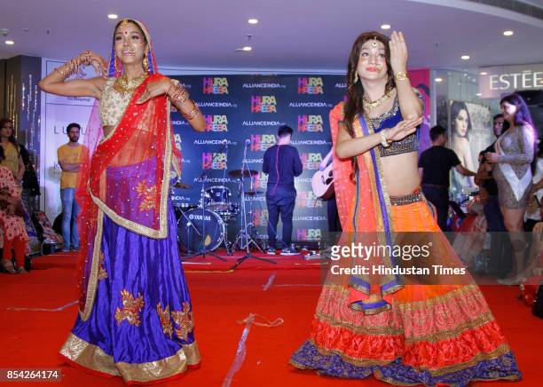 Members of LGBT perform during 'Hijra Habba' event with the theme 'All citizens equal - Inclusion', at Select CityWalk Mall on September 22, 2017 in...