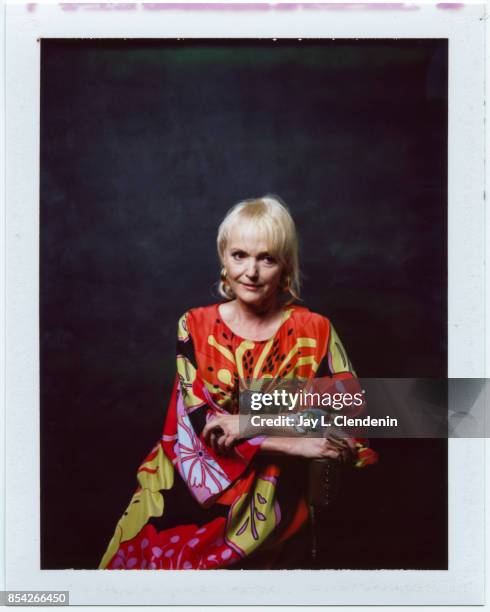 Miranda Richardson, from the film "Stronger," is photographed on polaroid film at the L.A. Times HQ at the 42nd Toronto International Film Festival,...