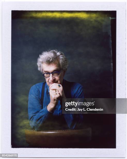 Director Wim Wenders from the film, "Submergence," is photographed on polaroid film at the L.A. Times HQ at the 42nd Toronto International Film...