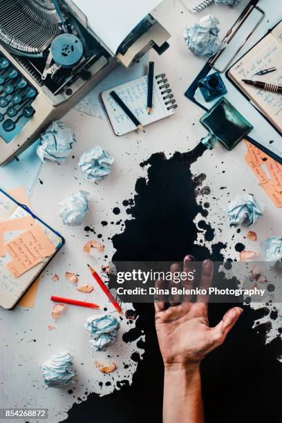 Stringy Ink Mess On Paper 367 Ink Spill Paper Stock Photos, High-Res Pictures, and Images - Getty ...