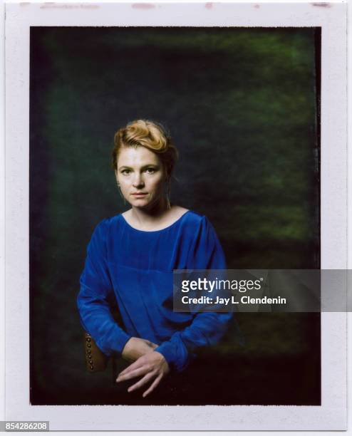 Amy Seimetz from the film, "My Days of Mercy," is photographed on polaroid film at the L.A. Times HQ at the 42nd Toronto International Film Festival,...