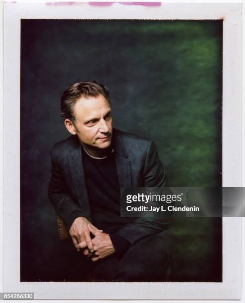 Tony Goldwyn, from the film "Mark Felt: The Man Who Brought Down the White House," is photographed on polaroid film at the L.A. Times HQ at the 42nd...