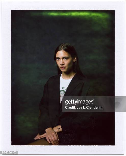 Kaya Wilkins from the film "Thelma," is photographed on polaroid film at the L.A. Times HQ at the 42nd Toronto International Film Festival, in...