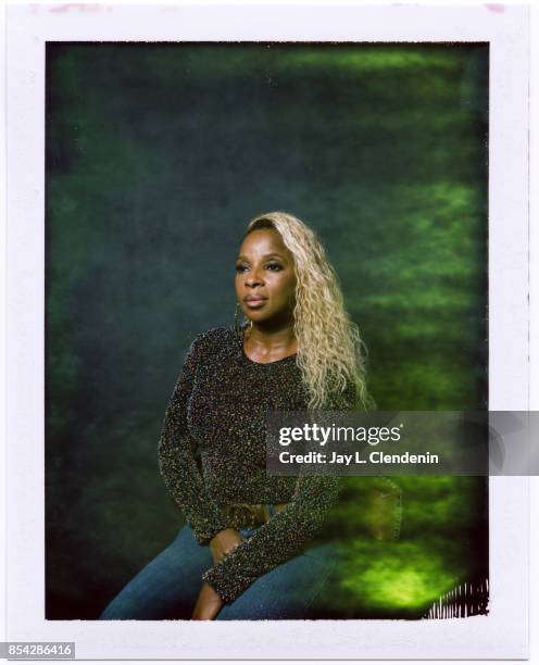 Mary J. Blige from the film "Mudbound," is photographed on polaroid film at the L.A. Times HQ at the 42nd Toronto International Film Festival, in...