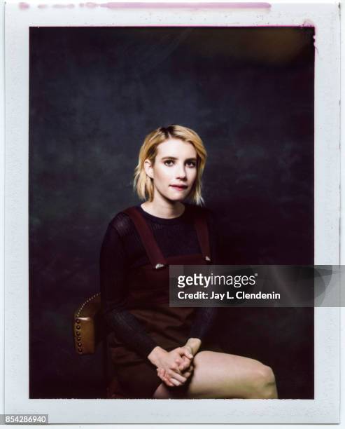 Emma Roberts from the film 'Who We Are Now' is photographed on polaroid film at the L.A. Times HQ at the 42nd Toronto International Film Festival, in...