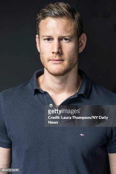 Actor Tom Hopper photographed for NY Daily News on October 7 in New York City.