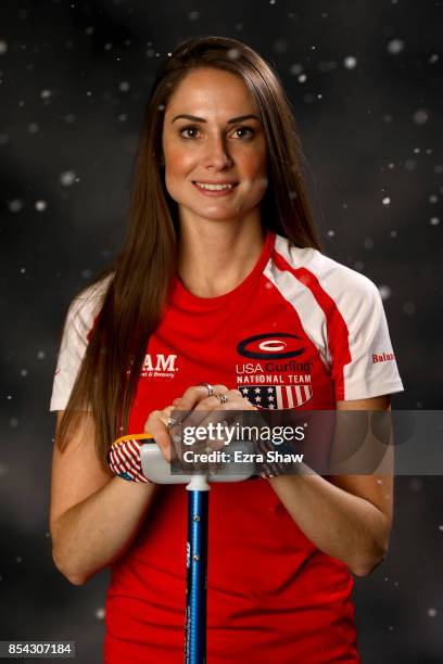 Curler Jamie Sinclair poses for a portrait during the Team USA Media Summit ahead of the PyeongChang 2018 Olympic Winter Games on September 26, 2017...