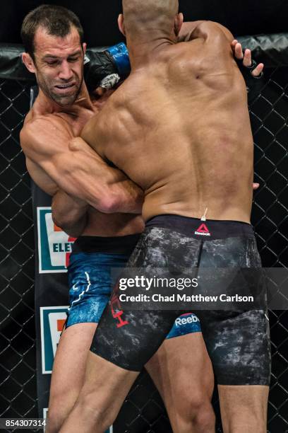 Fight Night 116: Luke Rockhold in action vs David Branch during middleweight bout at PPG Paints Arena. Pittsburgh, PA 9/16/2017 CREDIT: Chad Matthew...
