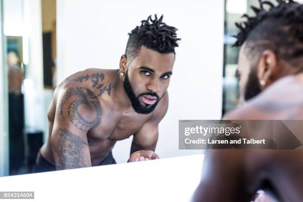 Singer Jason Derulo is photographed in his home for People Magazine on February 26, 2016 in Tarzana, California. PUBLISHED IMAGE.