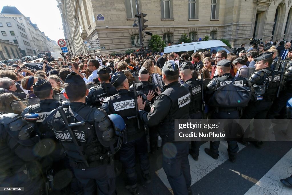 Rally against French President Emmanuel Macron in Paris