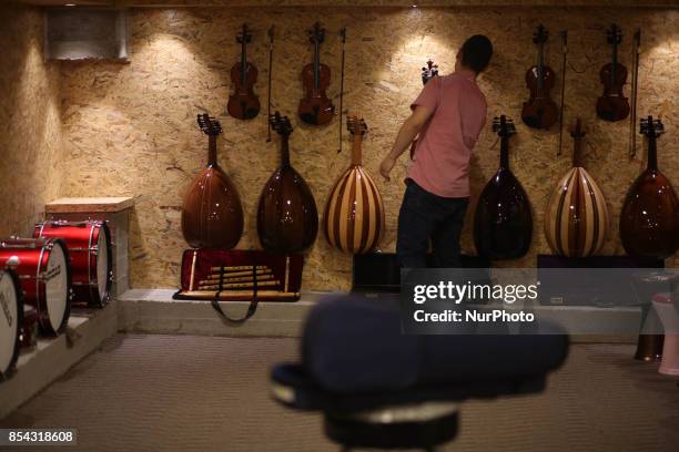 Selling Instruments 29 Is The First Shop Selling Musical Instruments In The Gaza Strip ...