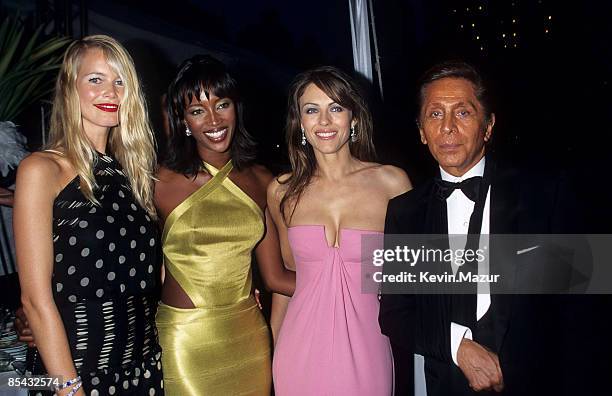 Claudia Schiffer, Naomi Campbell, and Elizabeth Hurley