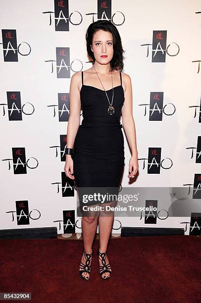 Kimberly Kane arrives at Sasha Grey's 21st Birthday at Tao Las Vegas on March 14, 2009 in Las Vegas, Nevada.