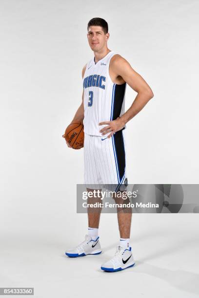 Damjan Rudez of the Orlando Magic poses for a portrait during NBA Media Day on September 25, 2017 at Amway Center in Orlando, Florida. NOTE TO USER:...