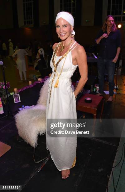 Normandie Keith attends the launch of Belinda Carlisle's new album "Wilder Shores" featuring a a session of Kundalini Yoga, meditation and chanting...