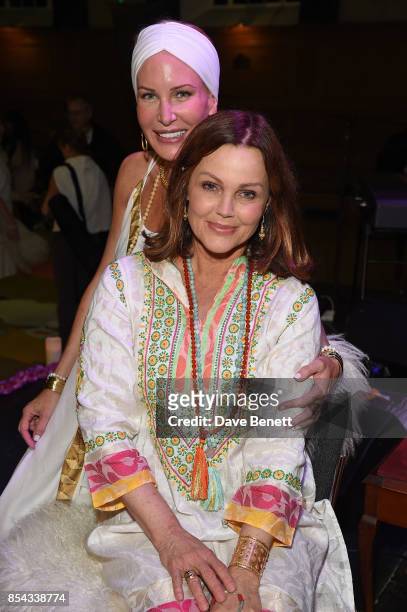 Normandie Keith and Belinda Carlisle attend the launch of Belinda Carlisle's new album "Wilder Shores" featuring a a session of Kundalini Yoga,...