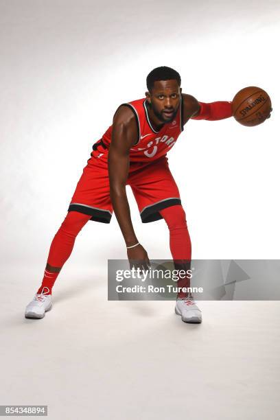 Miles of the Toronto Raptors poses for a portrait during Media Day on September 25, 2017 at the BioSteel Centre in Toronto, Ontario, Canada. NOTE TO...