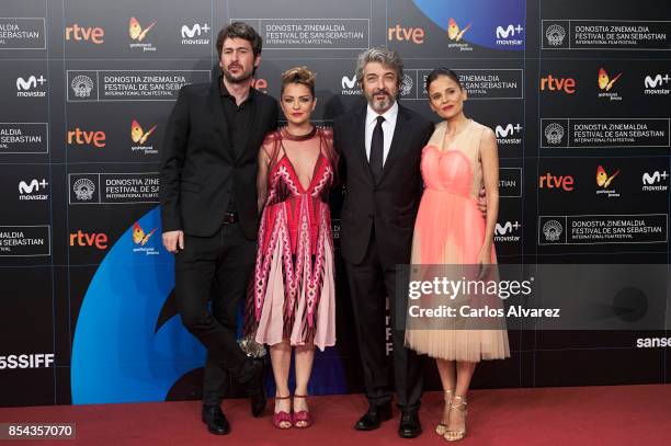 Director Santiago Mitre, actress Dolores Fonzi, actor Ricardo Darin and Spanish actress Elena Anaya attend 'La Cordillera' premiere during the 65th...