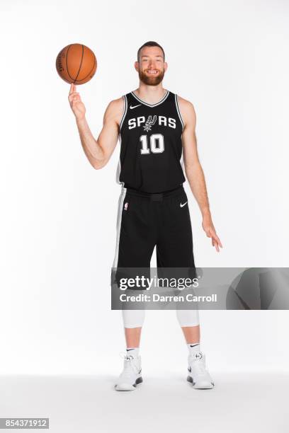 Matt Costello of the San Antonio Spurs poses for a portrait during Media Day on September 25, 2017 at AT&T Center in San Antonio, Texas. NOTE TO...