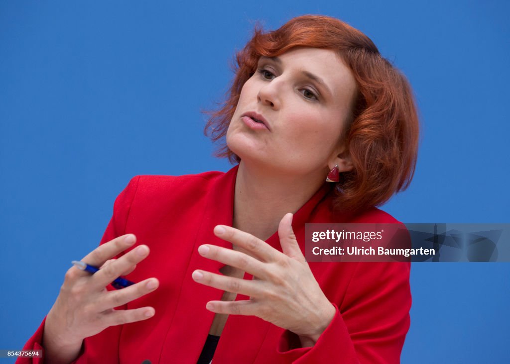 Federal press conference - Katja Kipping, Chairwoman of the Left Party.