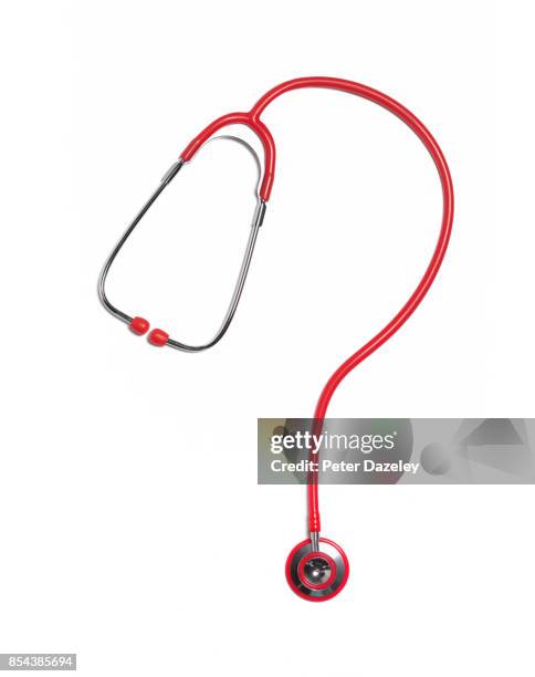 question mark stethoscope - stethoscope white background stock pictures, royalty-free photos & images