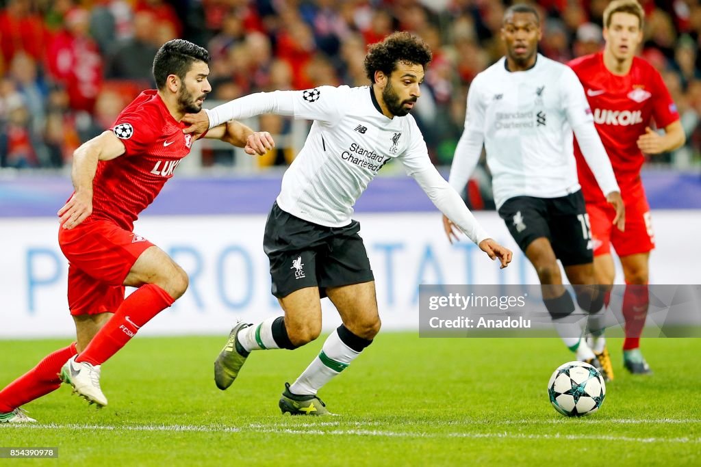 Spartak Moscow vs Liverpoll FC : UEFA Champions League