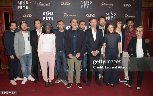 Cast members William Legbil, Alban Ivanov, Gilles Lellouche, Eye Haidara, Olivier Nakache, Jean-Pierre Bacri, Eric Toledano, Jean-Paul Rouve, Suzanne...