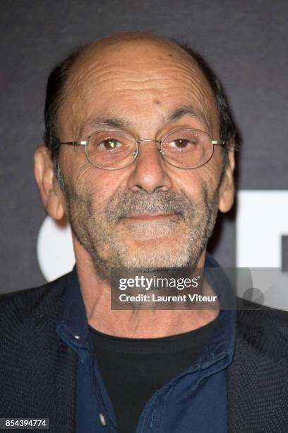 Jean-Pierre Bacri attends "Le Sens De La Fete" Paris Premiere at Le Grand Rex on September 26, 2017 in Paris, France.