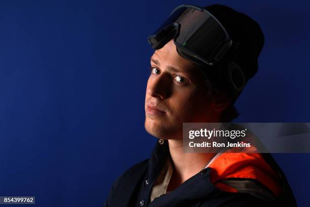 Freestyle Skier Joss Christensen poses for a portrait during the Team USA Media Summit ahead of the PyeongChang 2018 Olympic Winter Games on...