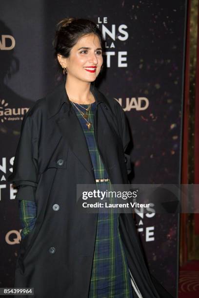 Geraldine Nakache attends "Le Sens De La Fete" Paris Premiere at Le Grand Rex on September 26, 2017 in Paris, France.