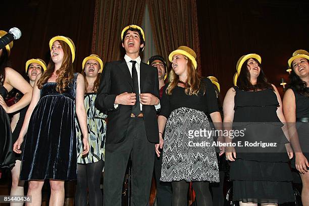 Idyllwild students perform at the Idyllwild Arts Foundation's Life in Art Awards Gala honoring composer Marvin Hamlisch on March 15, 2009 in Los...
